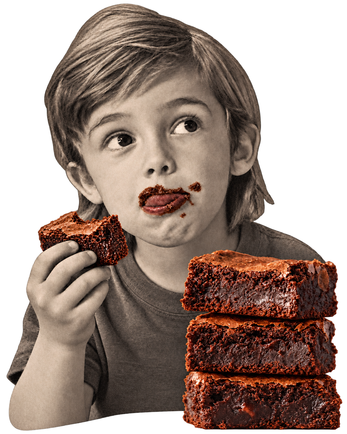 Double Chocolate Brownie Mix with vintage Crosby’s artwork